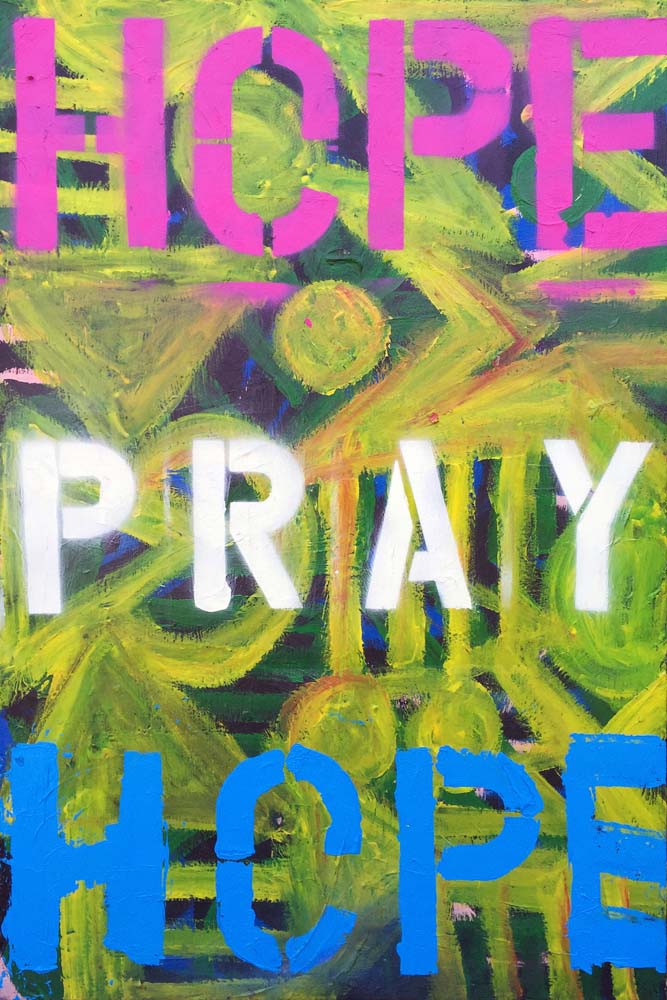 Lucie Boswell - Paintings - Hope Pray Hope